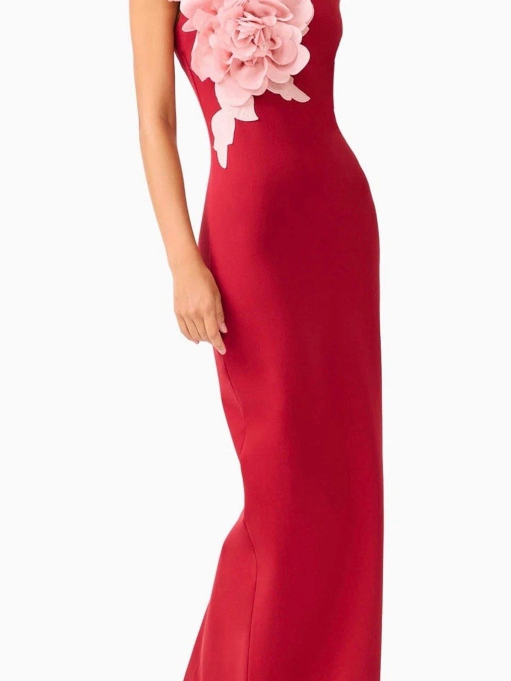 Elliatt Zahara Floral Appliqué Sleeveless Gown Size Large